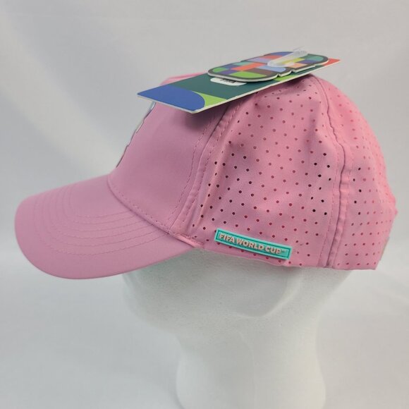 NWT FIFA World Cup 26 Pink Water-Resistant Cap With Adjustable Back main image 4